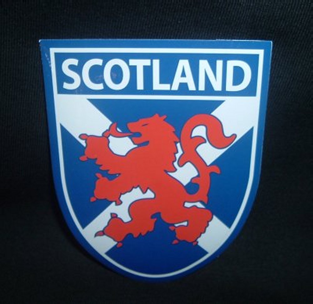 Sticker - Saltire Lion Shield - Loch Ness Gifts